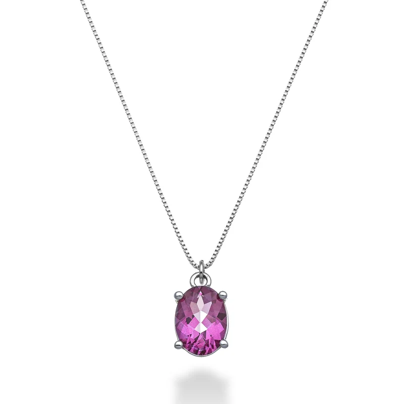 Mikiko cl 18k topazio pink ovale 8x6 ct.1,40 MD5142O4TPPK