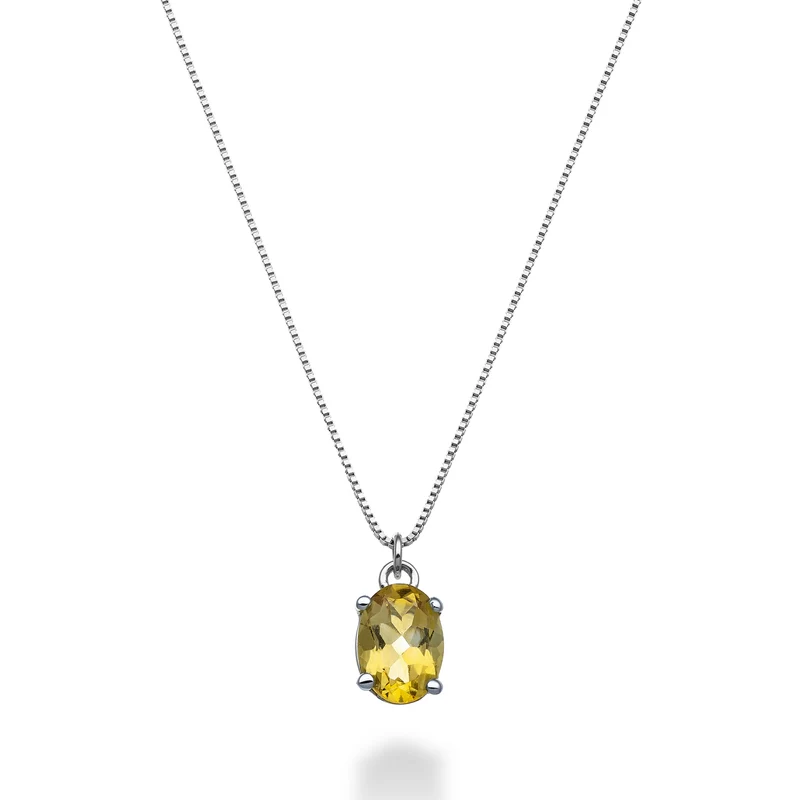 Mikiko cl 18k citrino ovale 7x5 ct.0,60 MD5141O4CITR