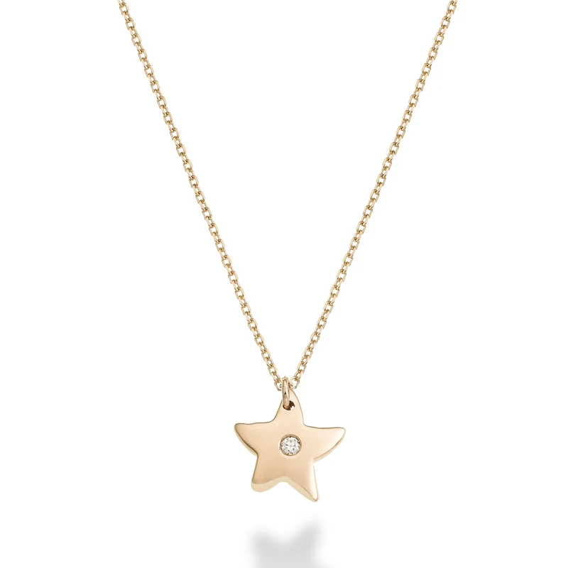 Mikiko cl 18k stella marina ct.0,01 oro rosa MD5138O3BR001