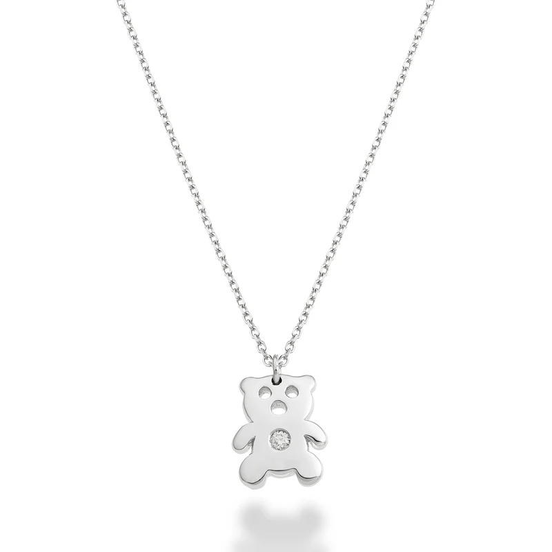 Mikiko cl 18k orsetto ct.0,01 oro bianco MD5130O4BR001