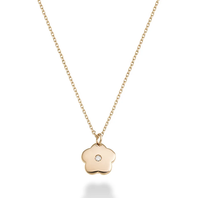 Mikiko cl 18k fiore ct.0,01 oro rosa MD5129O3BR001