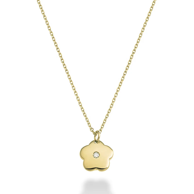 Mikiko cl 18k fiore ct.0,01 oro giallo MD5129O1BR001