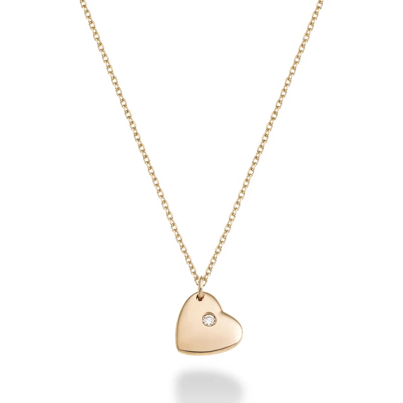 Mikiko cl 18k cuore ct.0,01 oro rosa MD5127O3BR001