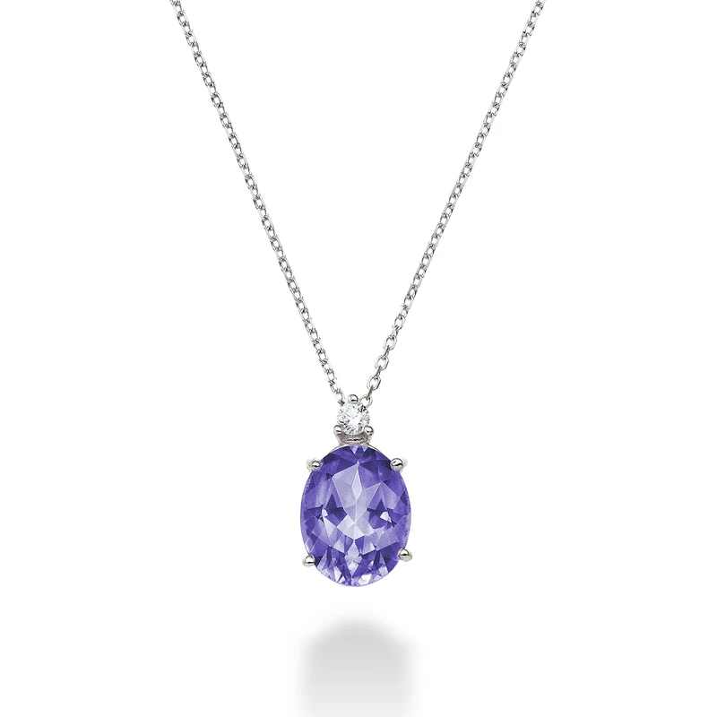 Mikiko cl 18k ametista ovale 7x9 ct.1,66 diam. ct.0,04 MD5110O4AMET