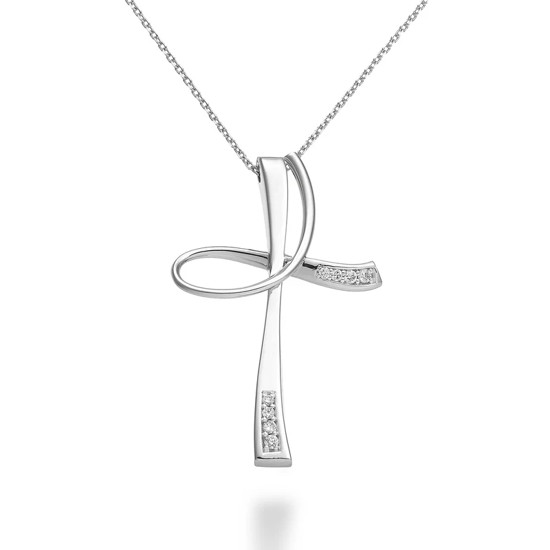 Mikiko cl 18k diam. ct.0,06 croce MD5109O4BR006
