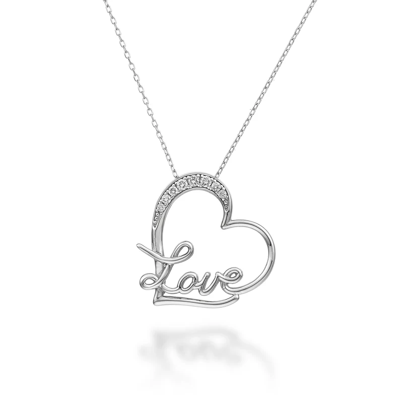 Mikiko cl 18k cuore love oro bianco diam. ct.0,07 MD5082O4BR007