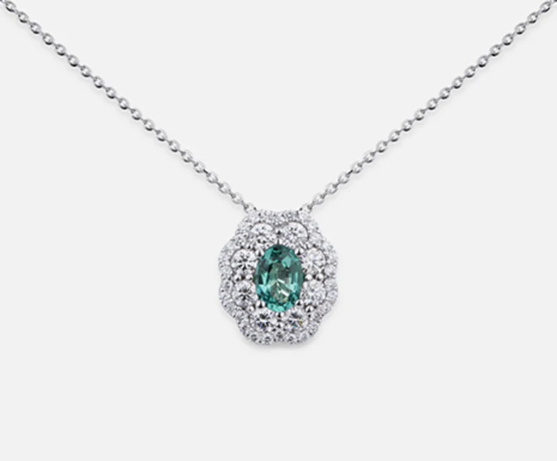 Mikiko cl 18k smeraldo n. ovale 6x4 ct.0,38 dia ct.0,63 MD5057O4SMN038