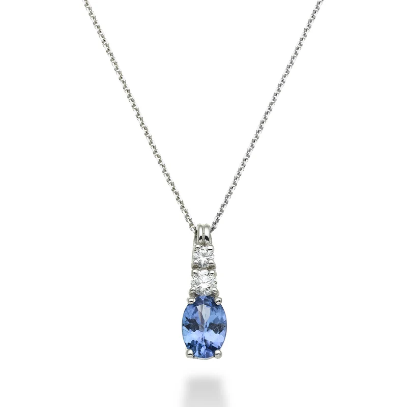 Mikiko cl 18k tanzanite n. ovale 7x5 ct.0,60 dia ct.0,15 MD5056O4TZN