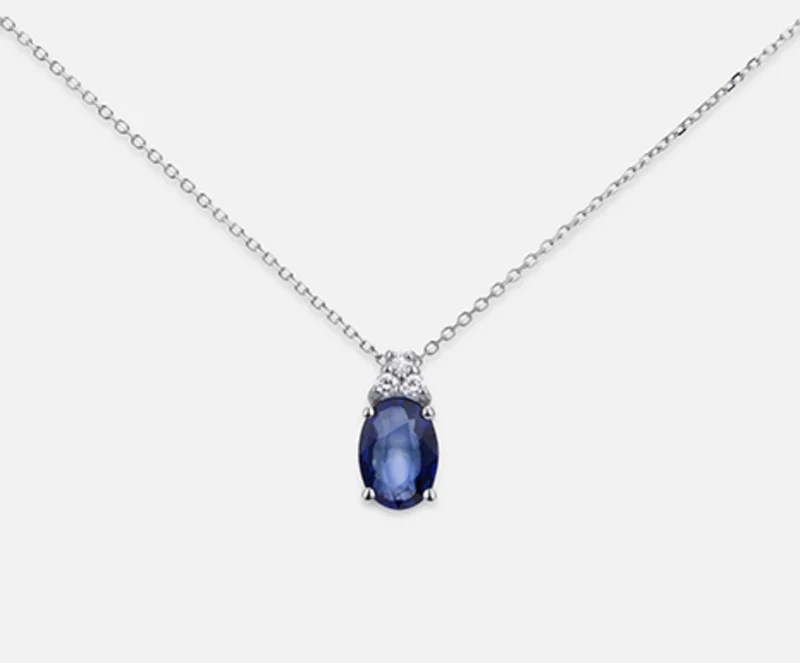 Mikiko cl 18k zaffiro n. ovale 7x5 ct.1,05 dia ct.0,045 MD5055O4ZFN105