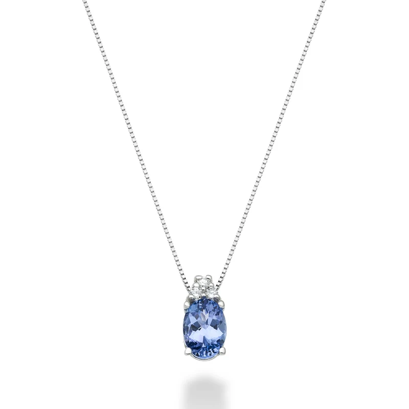 Mikiko cl 18k tanzanite n. ovale 7x5 ct.0,60 dia ct.0,045 MD5055O4TZN