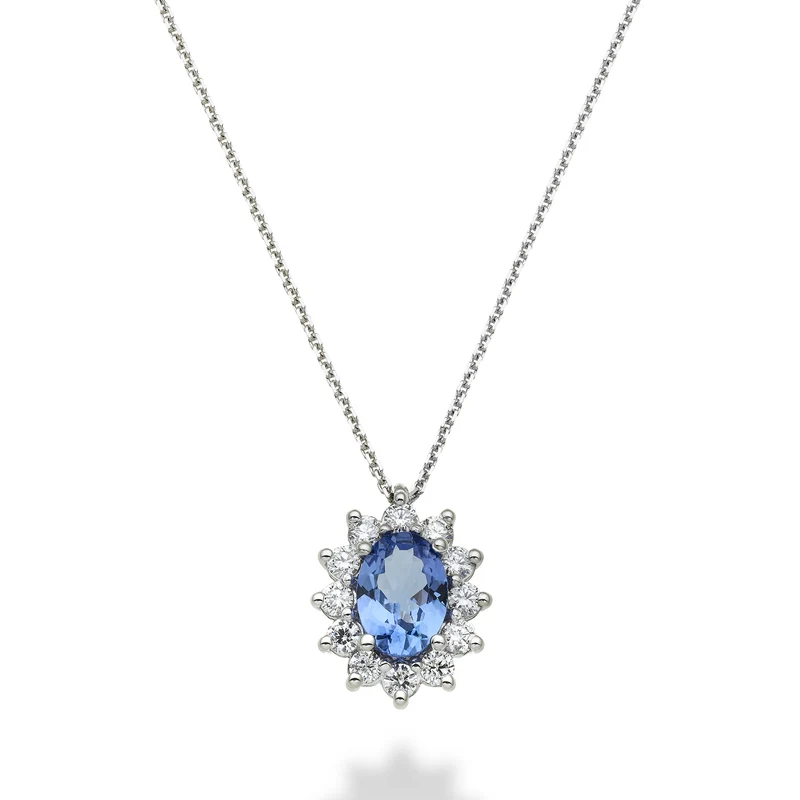 Mikiko cl 18k tanzanite n. ovale 7x5 ct. 0,60 diam. ct.0,30 MD5048O4TZN