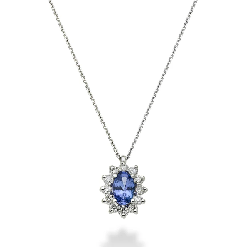 Mikiko cl 9k tanzanite n. ovale 6x4 ct.0,38 diam. ct.0,23 MD5047R4TZN
