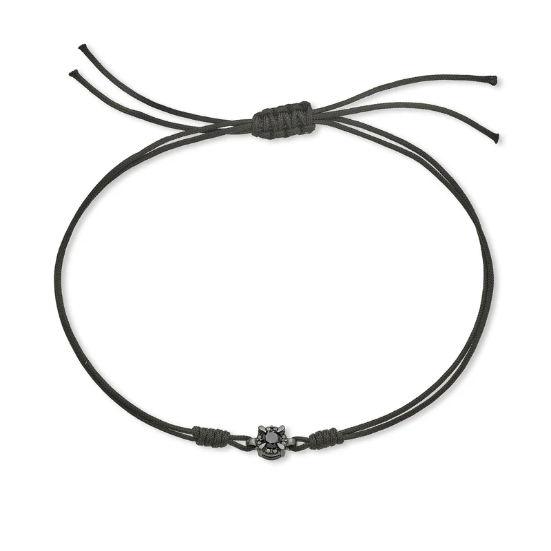 Mikiko br 18k ct.0,18 diam.black tondo mis.3 rodio nero/nero MB5058O6BK3NE