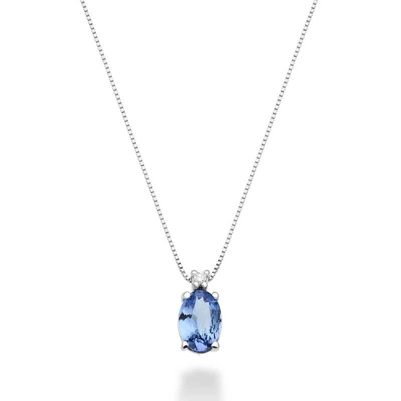 Mikiko cl 9k tanzanite n. ovale 7x5 ct.0,60 diam. ct.0,015 MD5035R4TZN