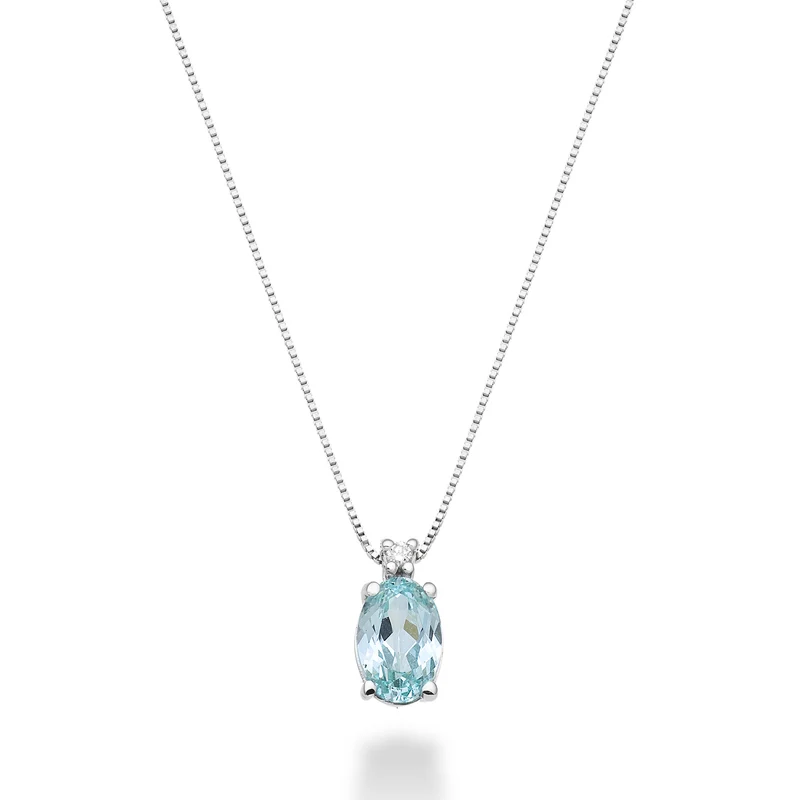 Mikiko cl 18k tormalina paraiba ovale 7x5 ct.0,80 diam. ct.0,015 MD5035O4PAR