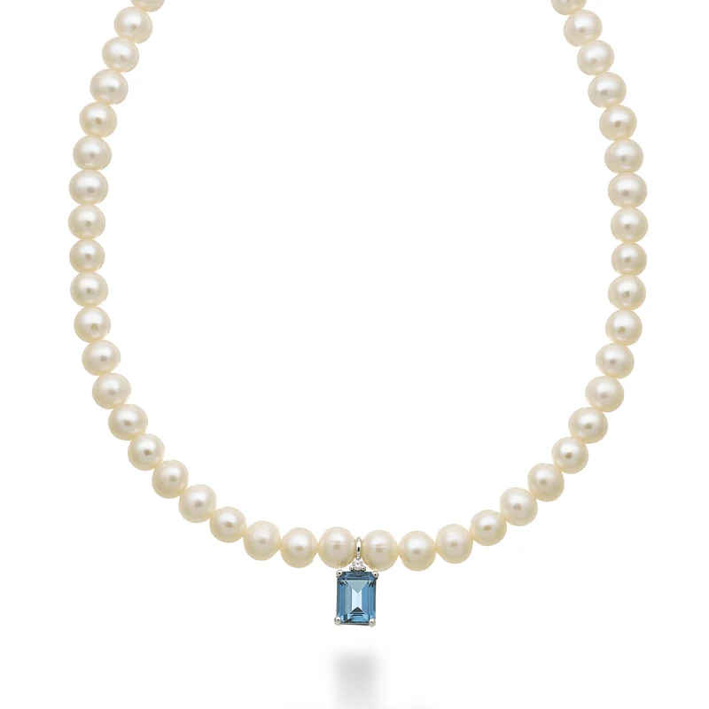 Mikiko cl 18k fw 5,5/6 topazio blu london ott. 6x8 ct.2,65 diam. ct.0,02 anellino a molla MC1575O4TPBL55