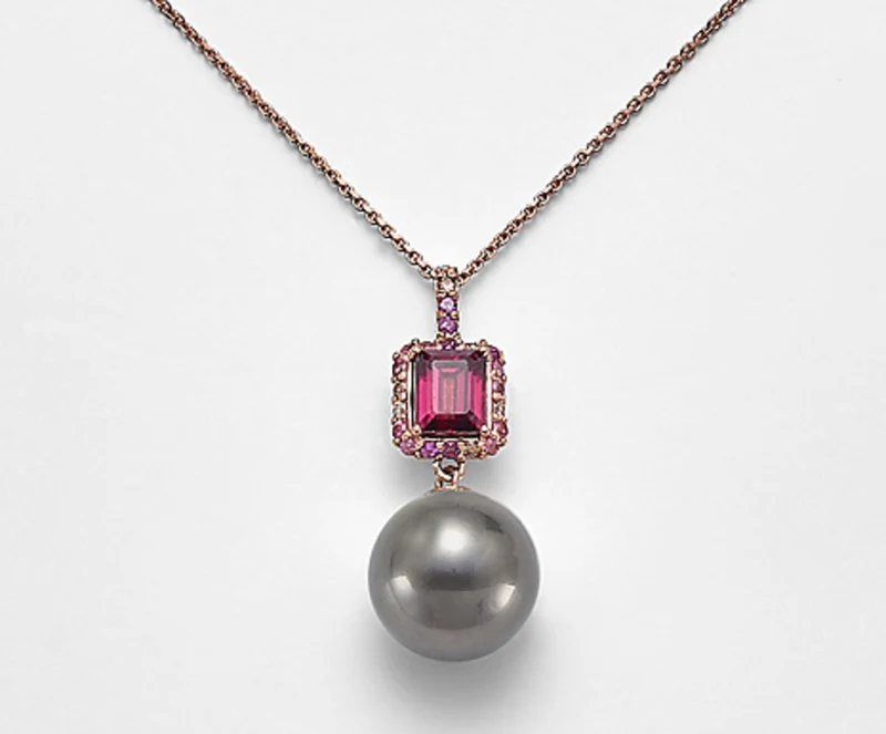 Mikiko cl 18k sspb 11/12 ct.0,06 diam brown, tormalina ro sa e rodolite MD0984O3SANE110