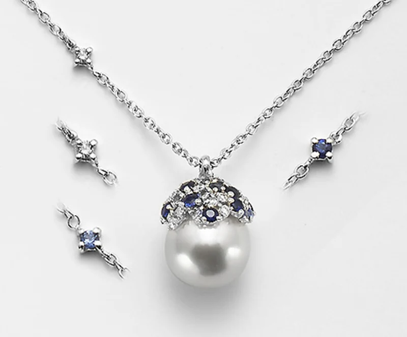 Mikiko cl 18k ak 8/8,5 ct0,10 zaffiri ct.0,36 MD0981O4ABBI080