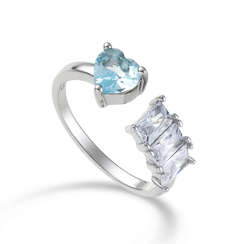 Mikiko an ag925 gem swarovski bianchi e azzurro MA7196A4AZZURRO