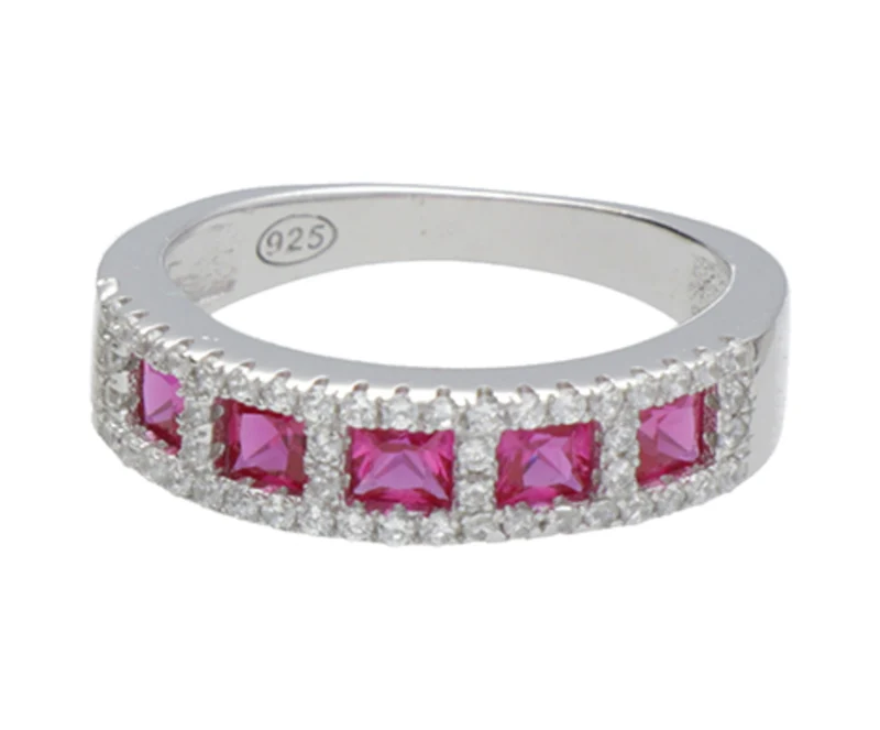 Mikiko an ag925 gem swarovski bianchi e rossi MA7184A4ROSSO00