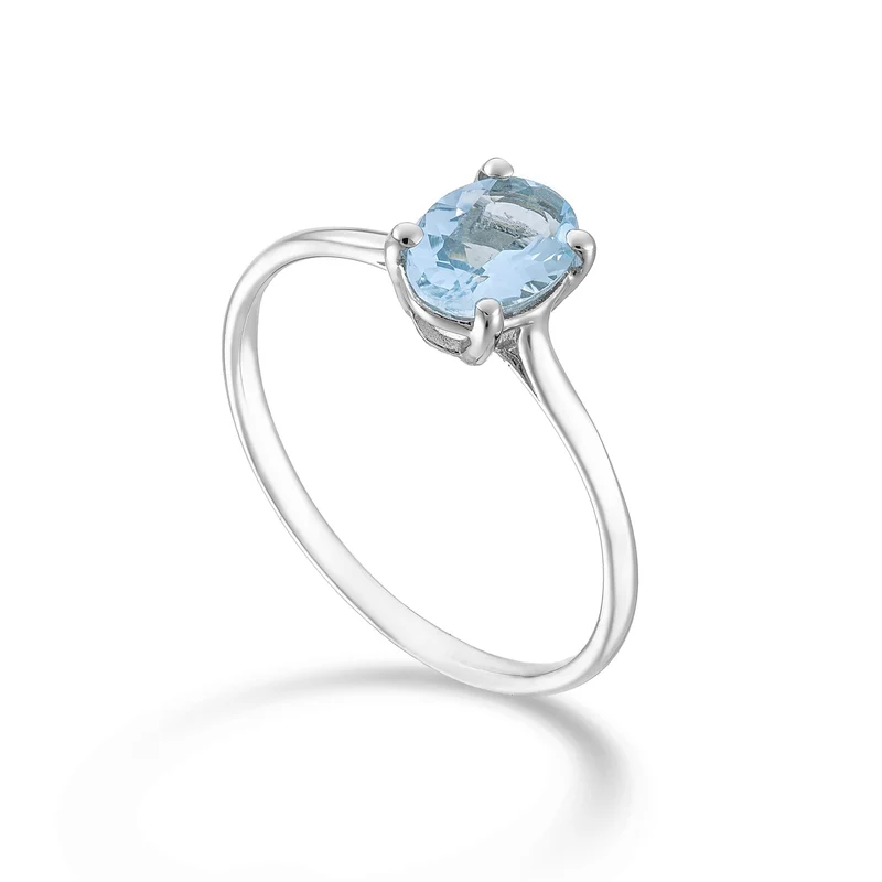 Mikiko an 18k acquamarina ovale 7x5 ct.0,50 MA5171O4AM