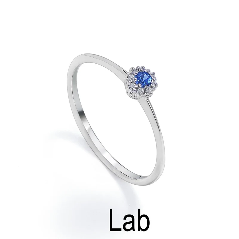 Mikiko an 18k zaffiro lab ct.0,08 diam. ct.0,04 mis.1 MA5139O4ZFL008