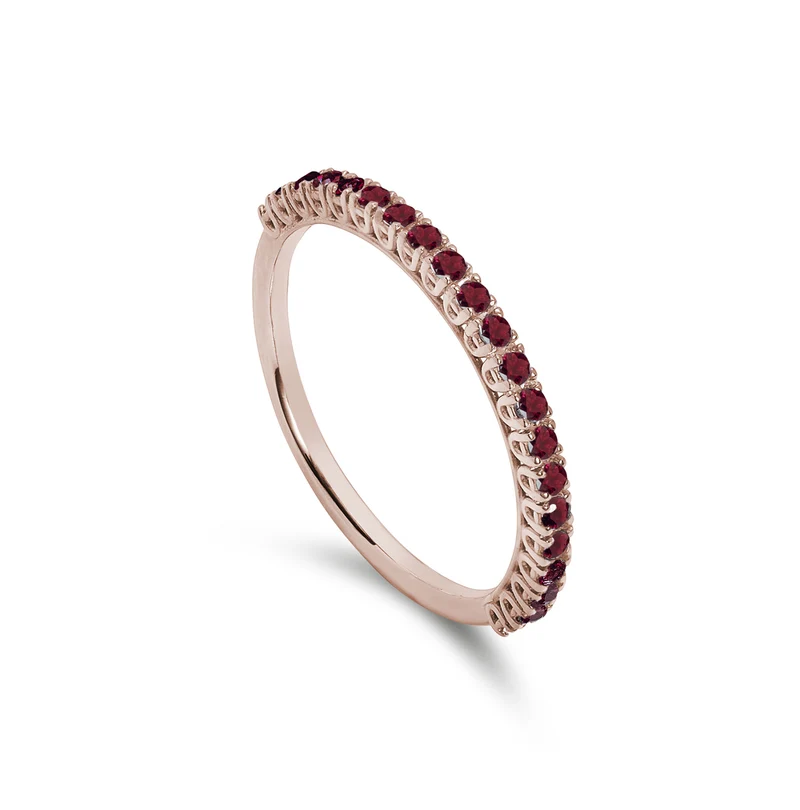 Mikiko an 18k rubini naturali ct.0,34 oro rosa MA5088O3RBN
