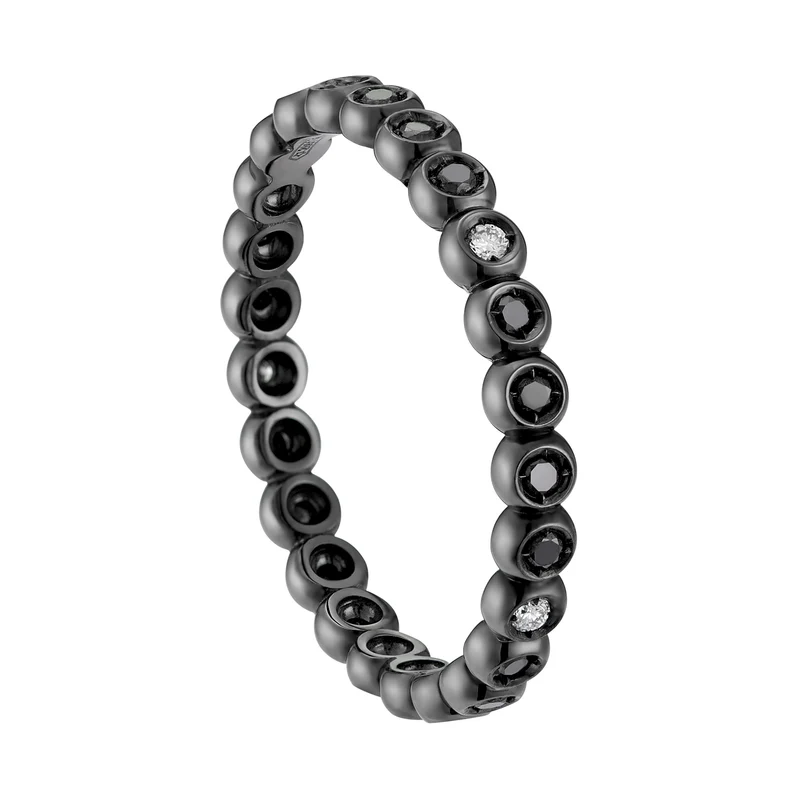 Mikiko an 18k diam. ct.0,02 black ct.0,16 MA5076O6BKDI018