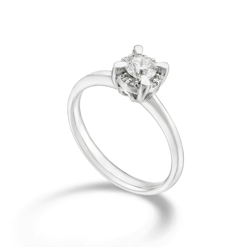 World Diamond Group anello solitario diam tra le griffe, cen. 0,30ct ASLC421DI30-24088110062