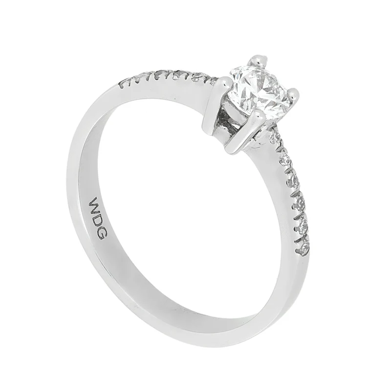 World Diamond Group anello solitario 4 punte con gambo incassato ASLC02WDI-22311110013