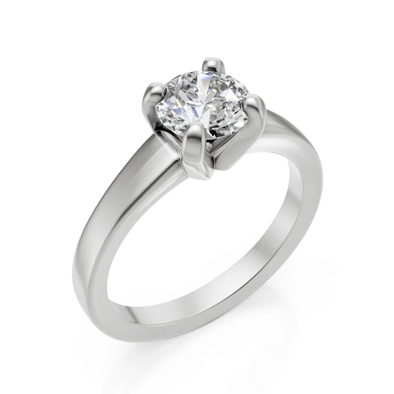 Golay anello solitario castone a *v* ASL589D-24339110044