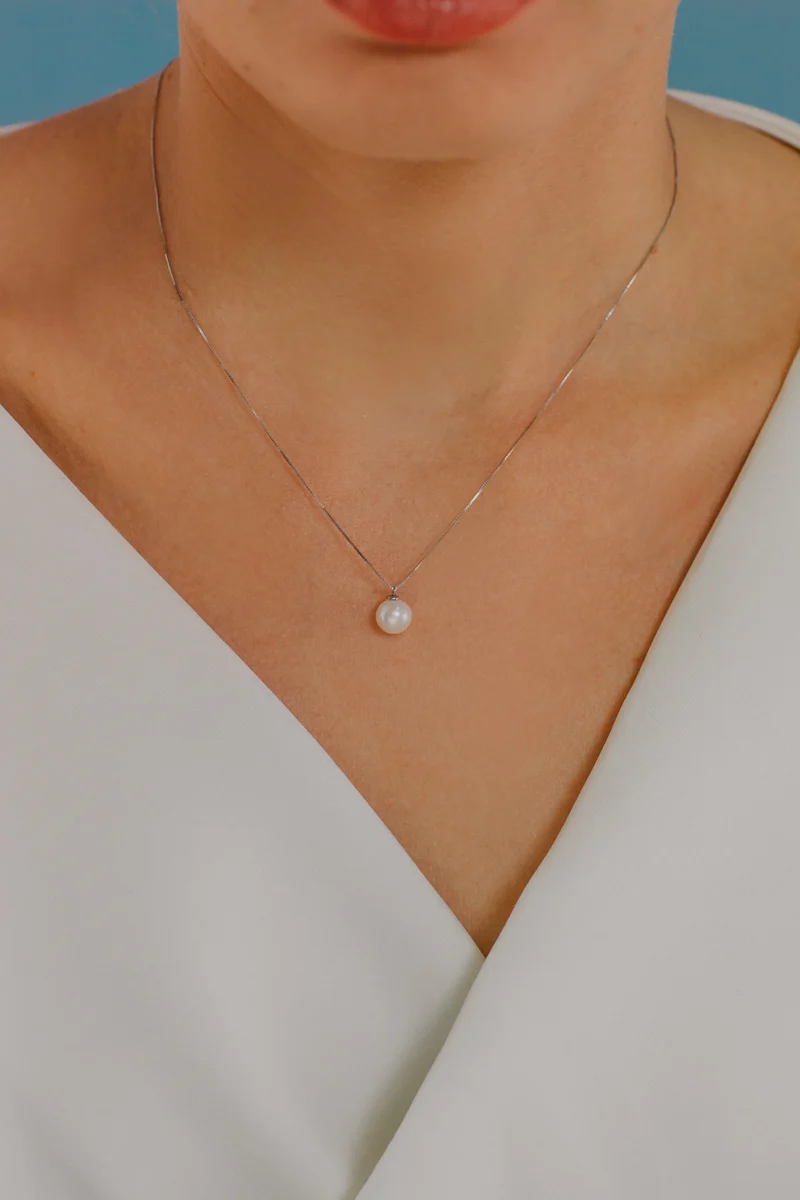 Comete Girocollo Perla in Oro GLP563