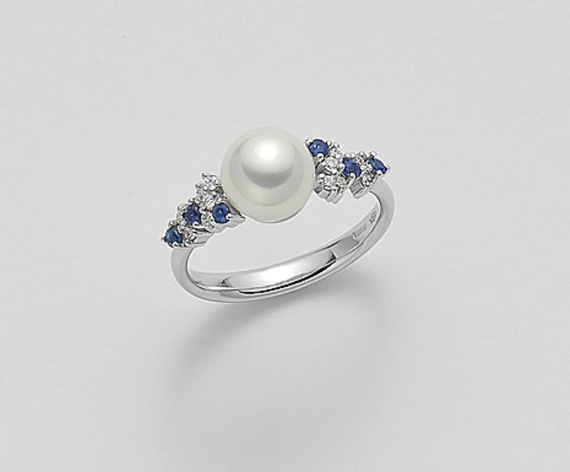 Mikiko an 18k fw 8/8,5 ct.0,12 zaffiri ct.0,30 MA0638O4FABI080
