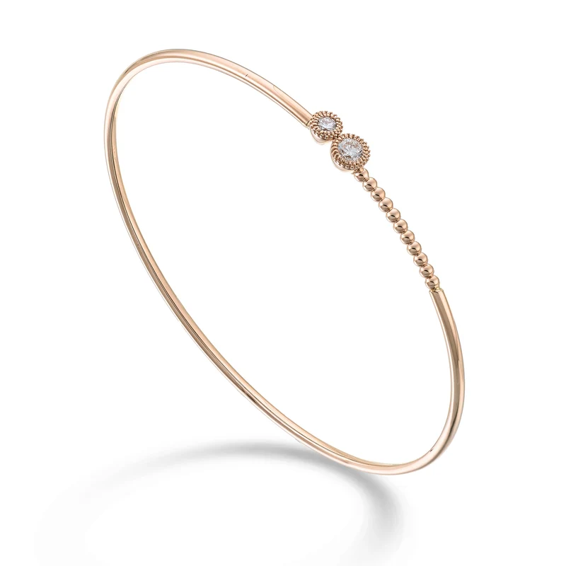 Golay br schiava 18kt 2 castoni ct.0,30 oro rosa GBSC058DIO3