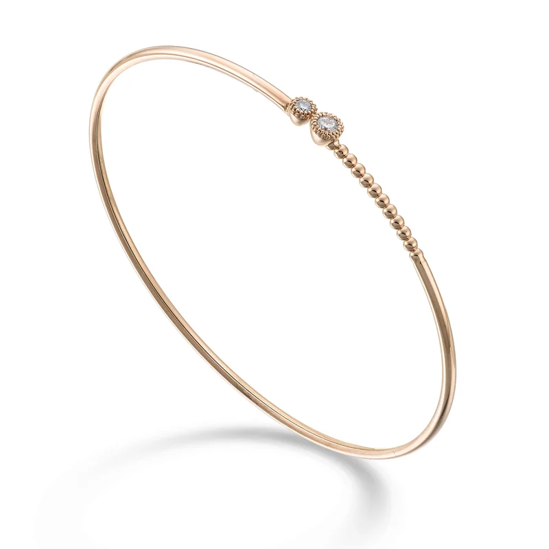 Golay br schiava 18kt 2 castoni ct.0,15 oro rosa GBSC056DIO3