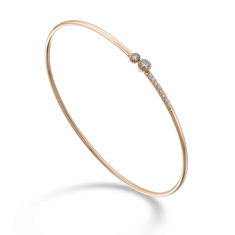 Golay br schiava 18kt 2 castoni ct.0,23 oro rosa GBSC055DIO3