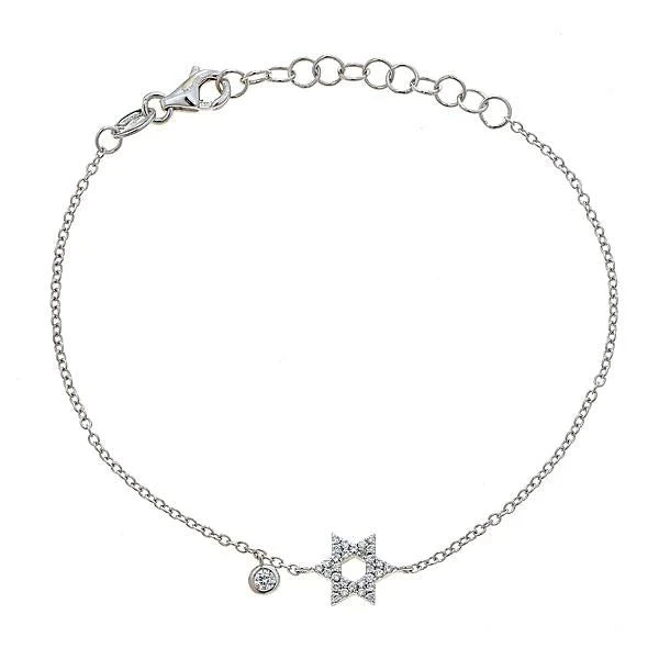 Zydo bracciale stella con diamanti oro bianco 54330