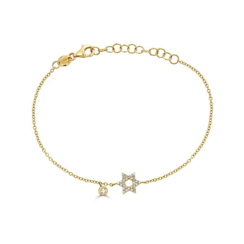 Zydo bracciale stella con diamanti oro giallo 52676