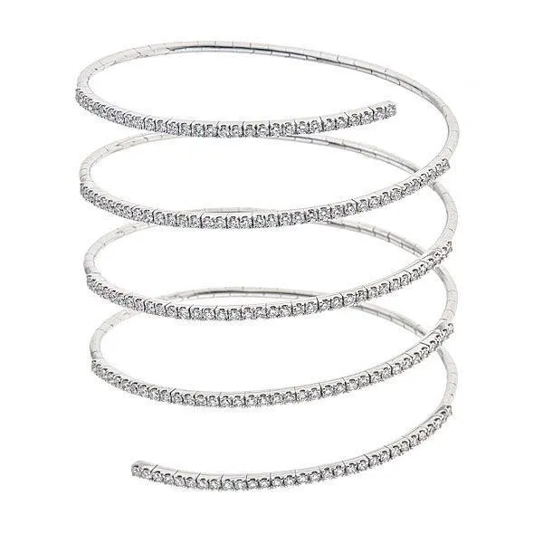 Zydo bracciale a spirale con diamanti oro bianco 52743