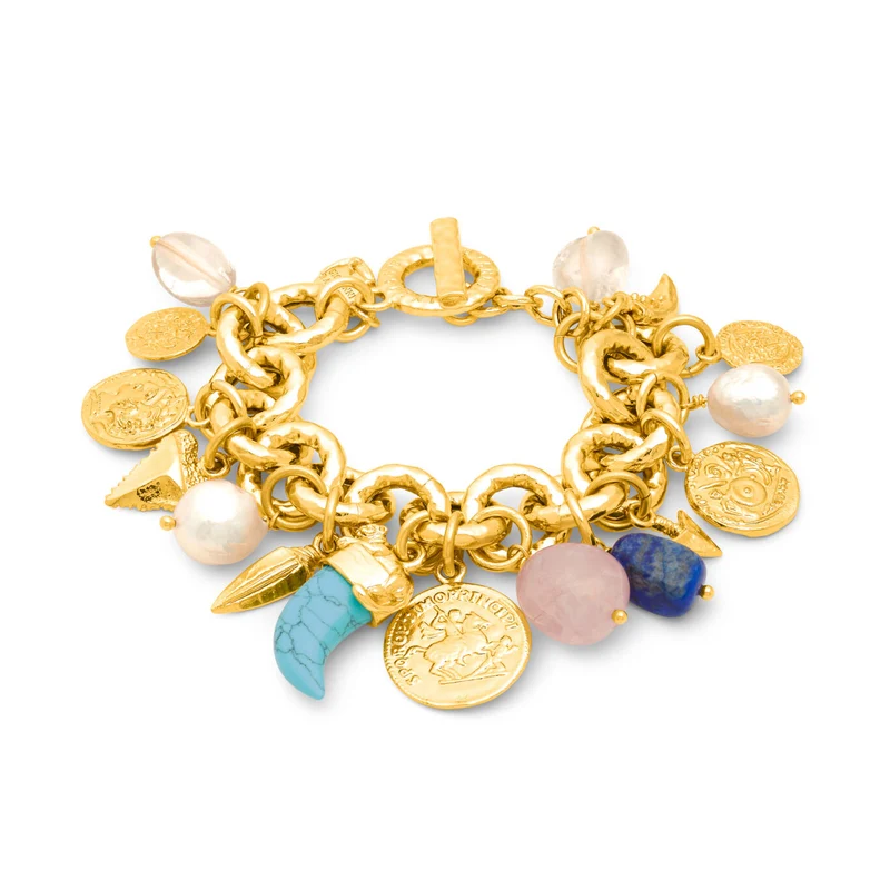 Giovanni Raspini Bracciale Pueblo Mix bronzo dorato N0007