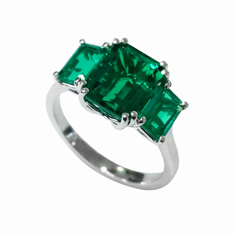 X-Diamond an 18kt trilogy smeraldo lab ottagonale 9x7 ct. 3,00 tot LXDACL095SME79O4