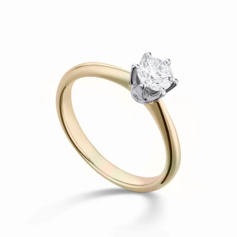 X-Diamond an 18kt lab g.d. ct.1,00 gambo oro giallo, castone bianco LXD00AN007O7BI100