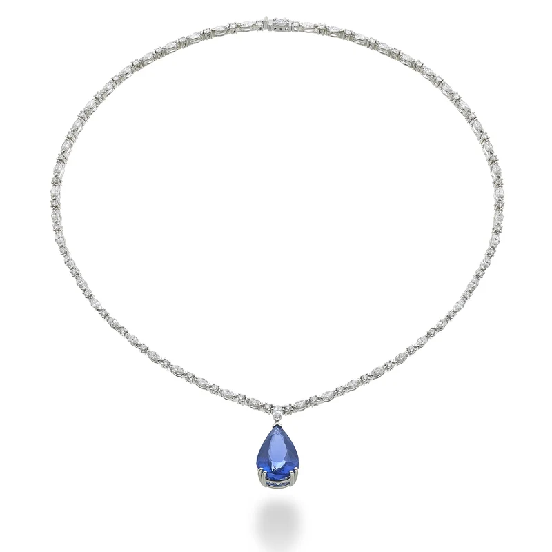 World Diamond Group collana tanz goccia 20x13, diamanti ps+mr+round GPU502DTZ-25281110094