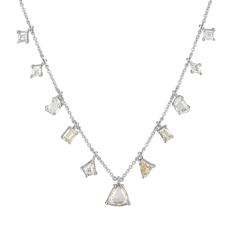 World Diamond Group collana con pendenti forme miste 2,99ct GPU411D-25185110094