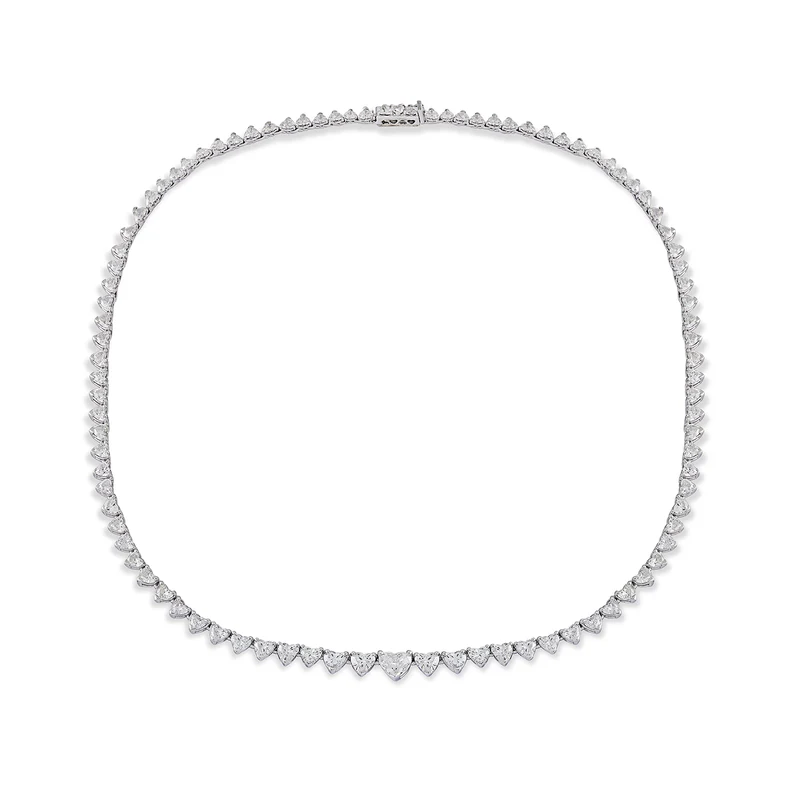 World Diamond Group girocollo tennis scalare con diamanti taglio heart GPU397DI-23020110035