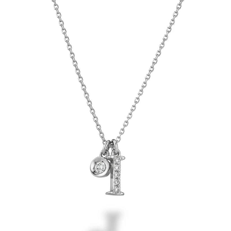 Golay cl 9k lettera i oro bianco diam. ct.0,06 GPLIDR4