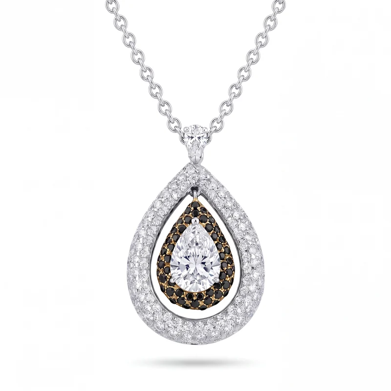 World Diamond Group girocollo pave gocce 1.52-g-si2-hrd matr 58aa GPLG1.52BR-12032110048