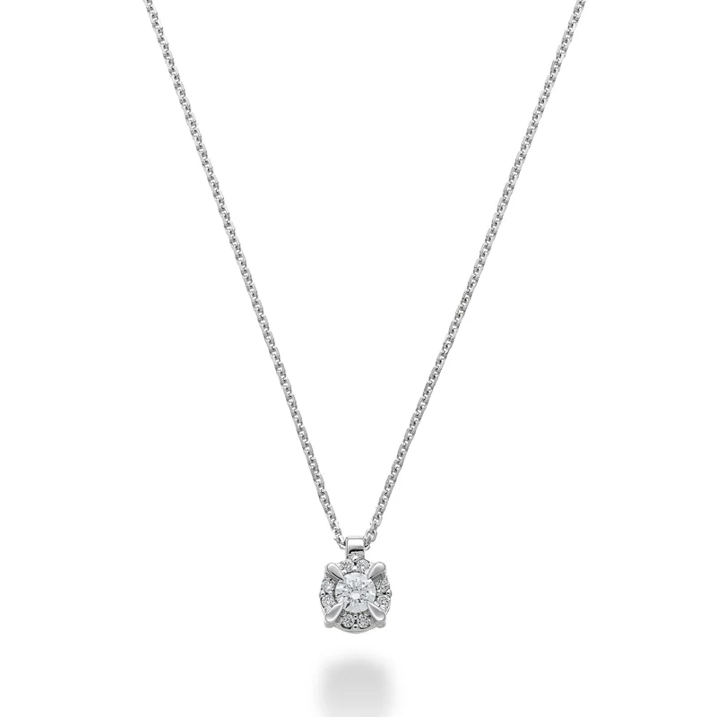 World Diamond Group collana p.luce diamanti tra le griffe, cen. 0,19ct GPLC421DI19-24128110014