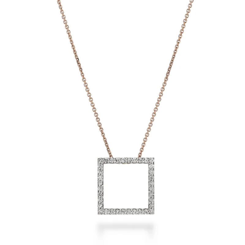 Golay cl 18k geometrie forma quadrato diamanti ct.0,21 oro bianco cat.rosa GPFQUADIO7