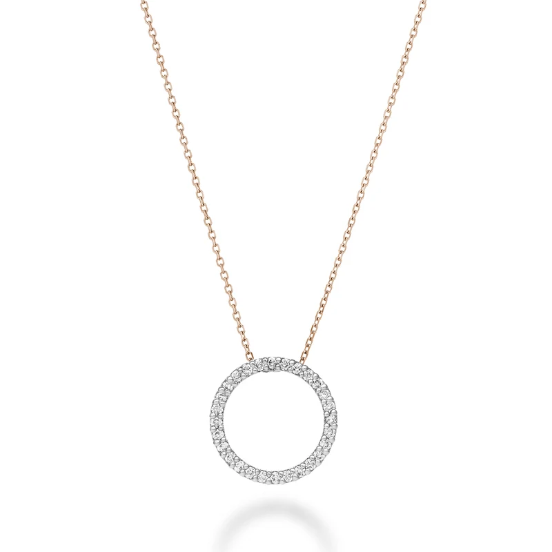 Golay cl 18k geometrie forma cerchio diamanti ct.0,16 oro bianco cat.rosa GPFCERDIO7
